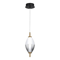 SL6130.403.06 Светильник подвесной ST-Luce Черный/Белый, Дымчатый LED 1*8W 3000K АЙС 500_191_2948787
